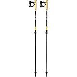 Peso por par: 420 g Leki Spin Shark SL Bastones, Unisex Adulto, Black-schwefelgelb-White, 100-130 cm