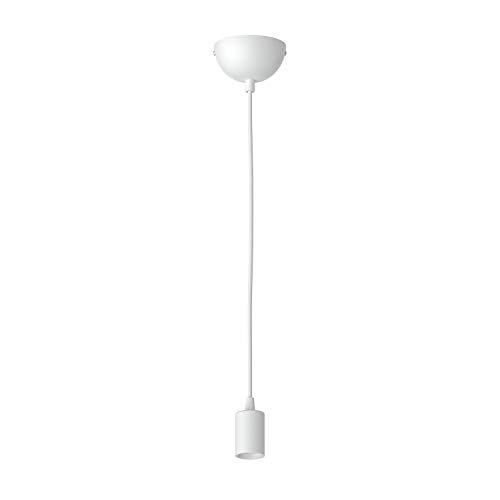 ledscom.de Pendant Light/Hanging lamp DORI, White matt, 1x E27 max. 60W, Dori / White, 1 piece (pack of 1)
