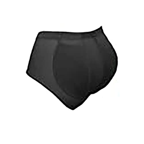 Jasalu Silicone Butt Padded Buttocks Panties Hip Panties for Women Seamless Panties Shapewear Enhancer Underwear Black