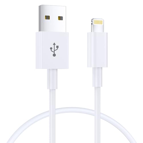 iPhone Charger Cable 1M [Apple MFi Certified] Lightning to USB Cable Lead 3 Foot 2.4A Fast Charging Cable for iPhone 14 13 12 11 Pro Max XS XR X 8 7 6 Plus 5 iPad and iPod