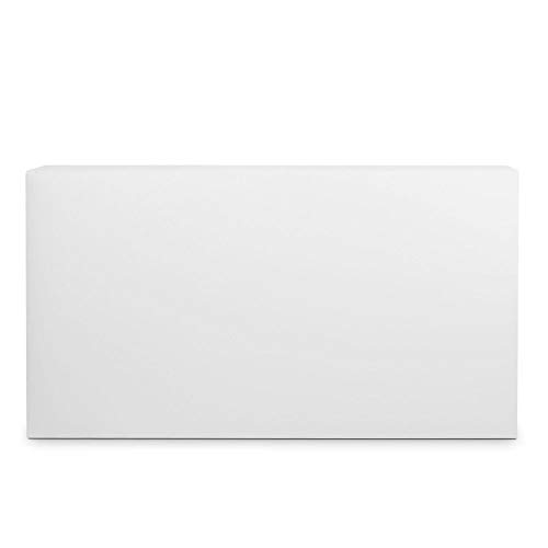 HAPPERS Cabecero antialérgico Polipiel Blanco 110x50x8 (Cama 105), Herrajes incluidos