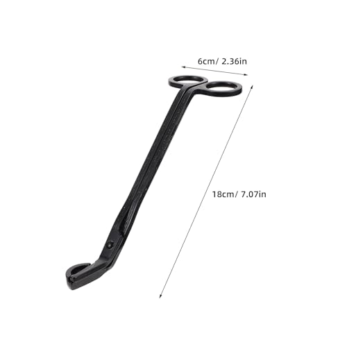 Healvian 5個ステンレス製キャンドル芯トリマー 先端丸型 18cm キャンドルの使用時間延長な芯カットに最適 豪華な装飾付き ホームデコレーションやお祝いに適した