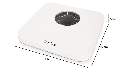 Miniatura 7 de Terraillon - Báscula De Baño Mecánica - Pantalla Grande, 150kg Máx - Modelo Nautic , Blanca
