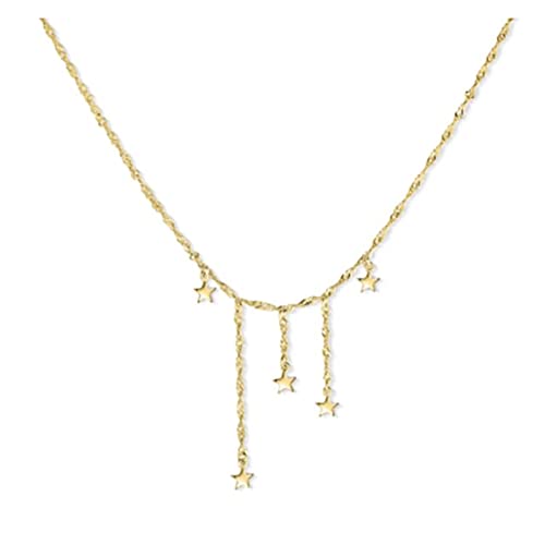 Collier trois étoiles en argent 925 avec pampilles étoiles pour femme