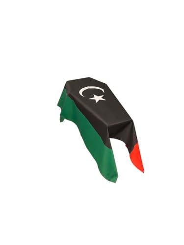 Bandera de Libia con diseño de ataúd bandera histórica de poliéster