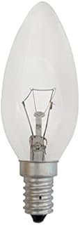 Twin Pack Candle Clear Light Bulbs 40w E14/SES Small Screw Base Lamps