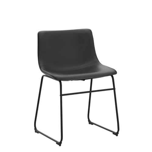 Image of Waleaf Dining Chairs Set of 2, 18 inch Faux Leather Counter Height Bar Stools
