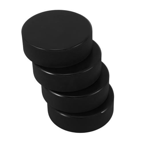 POPETPOP Ice Hockey Pucks 4 Pack Wear-Resistant Training Pucks Smooth Enhance Your Game