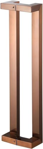 Barra De Empuje Y Tirador Rectangular De Doble Cara Para Puertas, Pomo De Acero Inoxidable Para Puertas De Vidrio, Barra De Agarre Para Entrada Comercial, Manija De Ducha,Rose Gold-120cm/47 1/4