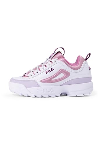 FILA Disruptor F Teens, Zapatillas, White-Moonlite Mauve, 37 EU