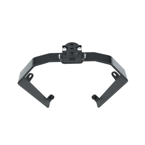Support GPS Benelli TRK 702 résout le manque de place sur guidon avec barre pare-brise moto
