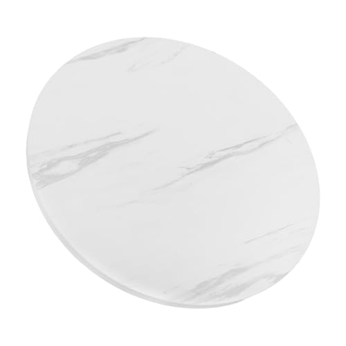 Plateau de table rond marbre blanc résistant pour table basse jardin et balcon