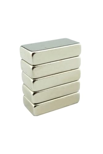 Dünya Magnet 5 Adet 20 Mm X 10 Mm X 5 Mm Köşeli Süper Güçlü Neodyum Mıknatıs