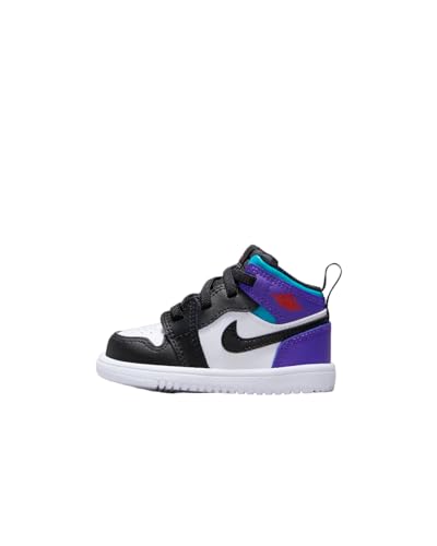Jordan Chaussures 1 Mid Alt (TD) Bébé Blanc/Multicolore (21)