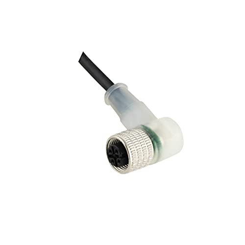 Cordon de raccordement M12 anti-coupure câble 5m 3 broches coudé LED