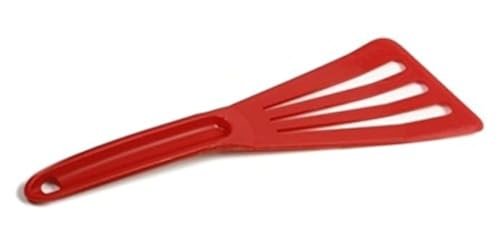 Norpro 12" My Favorite Heat Resistant Nylon Beveled Slotted Spatula Turner (1, Red)