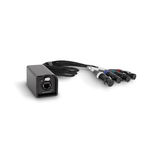 Palmer AoC Loom XLRf Audio over Cat multicore adapter cable from etherCON to 4 x XLR female, black, 50 cm - Image 2