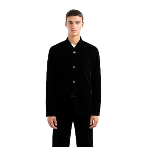 Armani Exchange Men's Big & Tall Velvet Button Up Blazer Jacket