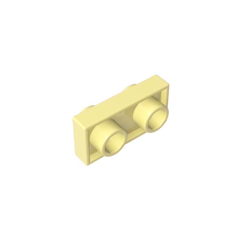 GDS-1581 1x2 Double Sided Board 50PCS Compatible with Lego Toy DIY Parts and MOC Components for Major Brick Brands Color:Light yellow โ image 1