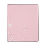 ピンクの白い星プリント ゴムパッドマウスパッド ワイヤレスゲーミングマウスパッド 快適操作性レーザー光学パッド 7.9 X 9.5 In