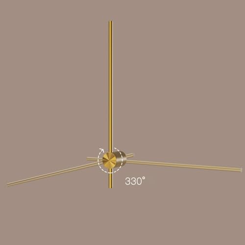Aplique de pared LED moderno de tubo lineal ultrafino con tiras de cobre y 3 colores 8
