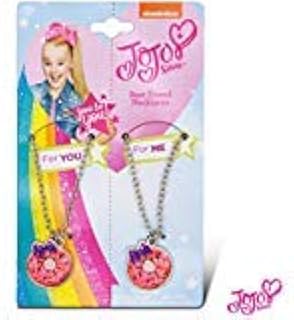 JoJo Siwa 2 Pack BFF Necklace On Card Pretend Play Toys