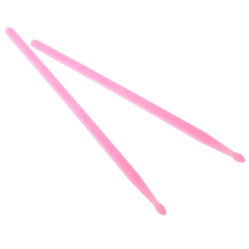Par de Baquetas de Nylon Rosadas con Diseño Ergonómico miniatura 1