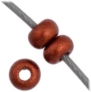 Czech Glass Seed Beads 11/0, Metallic Copper 23g Vial, of DIY Jewelry Making Beads Preciosa (Jablonex)
