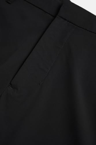 Image of SNITCH Men Trousers Casual Wear | Regular Fit Mid Rise Straight Leg Solid Pattern | Durable Polyester & Plain Weave Fabric for Daily Use & Office Outings