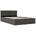 Produktbild vidaXL Stauraumbett Hydraulisch Polsterbett Doppelbett Bett Schlafzimmerbett Stoffbett Bettrahmen Bettgestell mit Stauraum Dunkelgrau 120x200cm