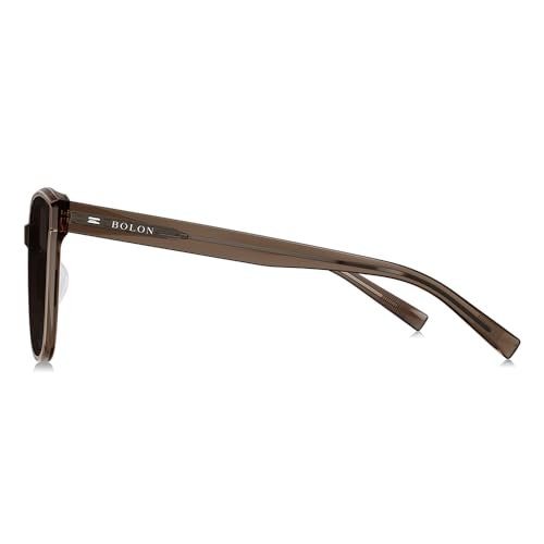 Image of BOLON Unisex Classic Square Polarized UV400 Sunglasses | Exclusive Eyewear Brand of EssilorLuxottica, Iconic Lightness Square Silhouettes from BOLON