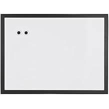 Office Depot Magnetic Dry-Erase Decor Board, 18" x 24", White, Black Frame