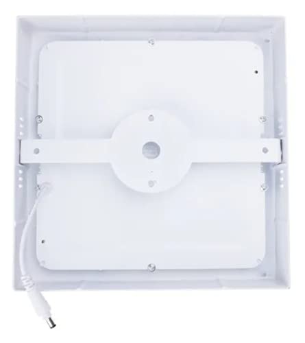 Kit 5 Luminária Plafon Led De Sobrepor 18w Quadrada Branco Frio 6000K