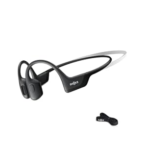 SHOKZ OpenRun Pro (Mini Size) Bone Conduction Headphones, Open-Ear Sports Bluetooth Earphones with Mic, IP55 Waterproof Wireless Headset for Running and Workout, 10H Playtime, Black, Sport headband