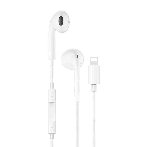 Image of Earphones Earbuds with Wired Lightning Connector, in-Ear Headphones with Microphone & Remote, Noise Cancelling Ear Pods for iPhone 14 /14 Plus /14 Pro Max /13 /13 Mini /12 /11 /X /XR /XS /SE /8 /7