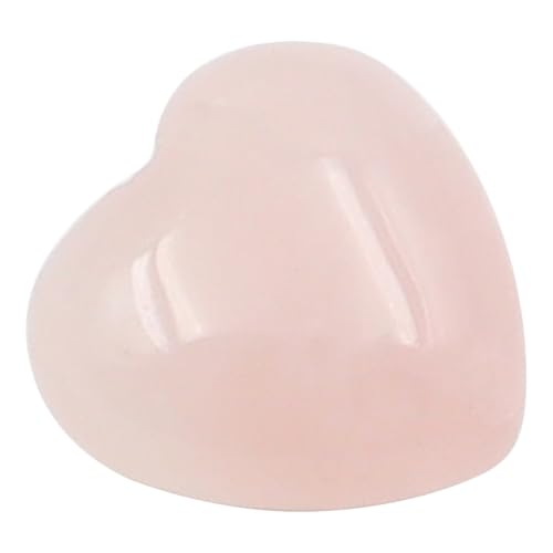Sarini 10 PCS Rose Quartz Heart Crystals Natural Crystal Polished Healing Cute Mini Pocket Stones Palm Thumb Love Gemstones Set - Image 3