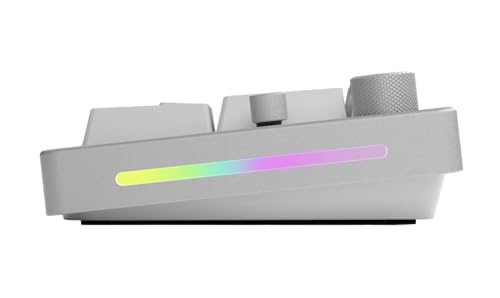 GLORIOUS GMMK Mechanical Numpad- 10 Key USB Programmable Keypad - Hot Swappable, Volume Control, RGB Backlit, Wired & Wireless Bluetooth - Laptop & Keyboard Accessories- White by GLORIOUS - Image 8