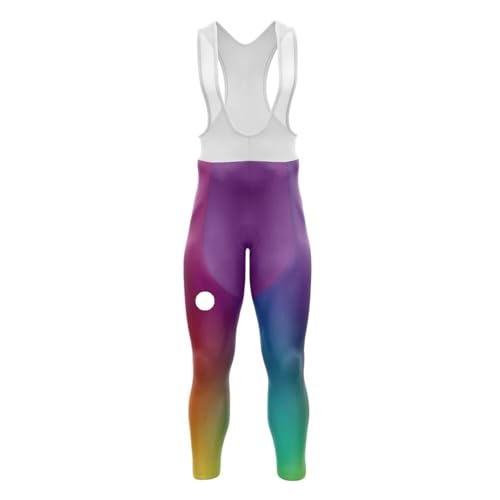 Culotte con Tirantes para Ciclismo Pechera de Ciclismo Profesional for Mujer, Pantalones for Bicicleta, Primavera y Verano, Cintura Alta(Purple,6XL)