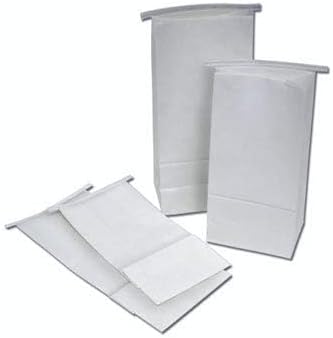 Dental Lab Heavy Duty Denture Delivery Bags 11" x 5.5" - White - Water Resistant - 500 Count Case Pack for Denture Delivery