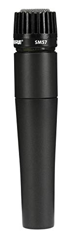 Shure SM57 Cardioid Dynamic Instrument Microphone with X2u XLR-to-USB Signal Adapter for Zero-Latency Monitoring (Real-Time Playback), 3m USB Cable, A25D Mic Clip and Two Storage Bags (SM57-X2U)