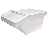 Ikea SORTERA Abfalleimer mit Deckel in weiß; (37l)