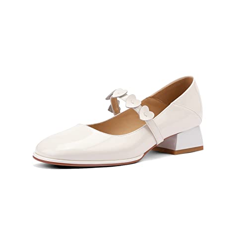 TinaCus Mocasines Mary Jane de charol para mujer, hechos a mano, ...