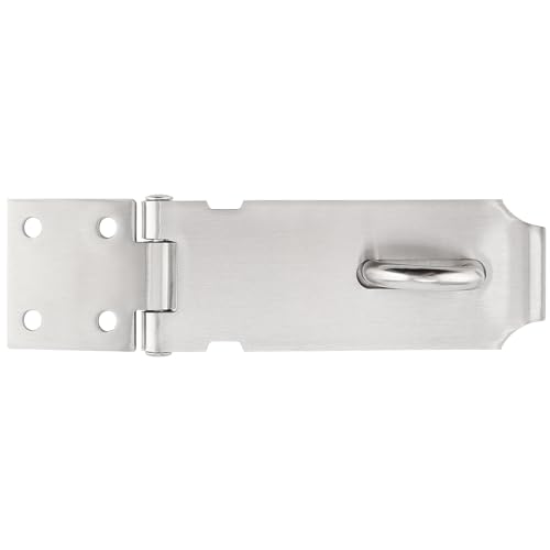 Image of SOUJAP 10 PCS 4 Inch Door Hasp Latch Lock, Padlock Hasp Latch with 80 Mounting Screws, Padlock Hasp Staple for Window Cabinet Door