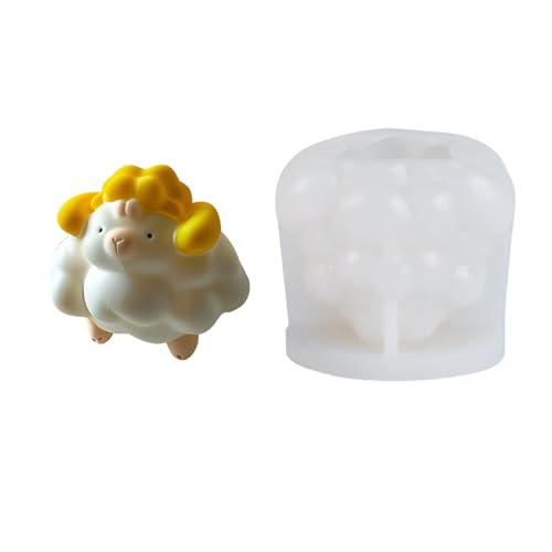 GAOSHA Moldes de oveja para chocolate y caramelos, innovadores moldes para hornear pasteles con forma de oveja, moldes prácticos para entusiastas de la repostería