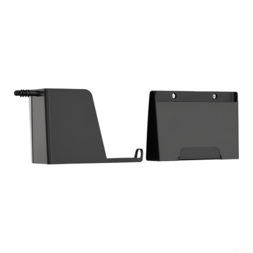 Support mural en ABS noir pour manettes PS5 et PS4, support de casque intégré et étagère de rangement pour la maison ou le bureau, à visser ou à installer – vue 8