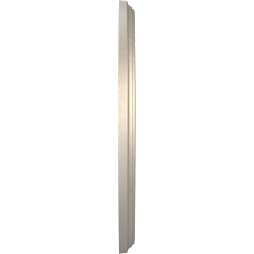 Image of Ekena Millwork CMP13BECSV Berkshire Thermoformed PVC Ceiling Medallion (Fits Canopies up to 5 3 /4 inch), 13 inchOD x 3 1 /2 inchID x 3 /4 inchP, Metallic Silver Metallic