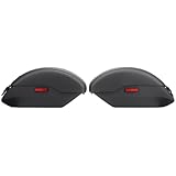 TrichTu Mount Motorcycle Quick Release Semi-Rigid Saddlebags W/Reflectors & Mounting Spools Fits for Indian Scout Sixty ABS, Scout ABS, Scout Sixty,Pair,Black