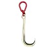 Obstacle car J-Shaped Rescue Tow Hook – 5T J Trailer Hook, Long Shank Car Breakdown Assistance, J Hook Long Shank Transport Hauling Load Package, Transport Tow Chain Safety Hook, For Car Wreckage Reco