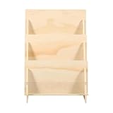 predolo Präsentationsständer für Grußkarten, Stufen-Präsentationshalter aus, 3-stufiges Regal, Broschürenhalter für Händler, Eventbroschüren, Haarspangen