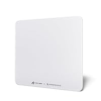 MAMBASNAKE X ATTACK SHARK CM05 Contour Glass Hard Gaming Mousepad,Nano-Micro -Etched Texture,Smooth Glass Surface,High Accuracy,Fast-Moving,Anti-Scratch, PU Leather Non-Slip Base, Large Size(450×400mm - View #4